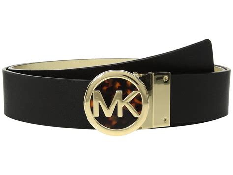 black belt michael kors|Michael Kors reversible belt women's.